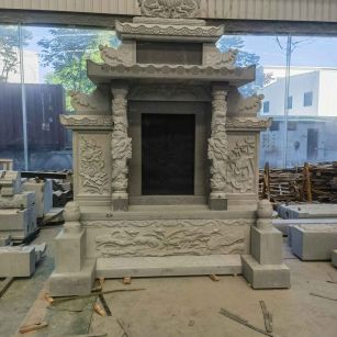广元 芝麻灰高档墓碑、土墓，一套也支持定做