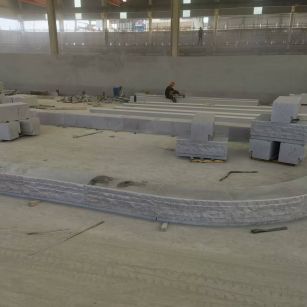 广元 芝麻白整石坐凳（光面+自然面）