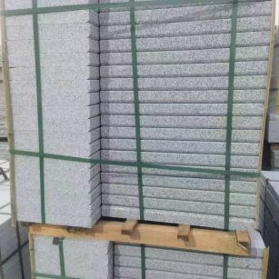 广元 5公分芝麻白，倒斜角，室外楼梯踏步