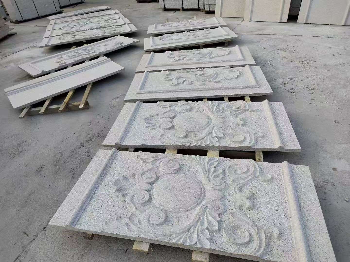 广元 芝麻白干挂雕花板