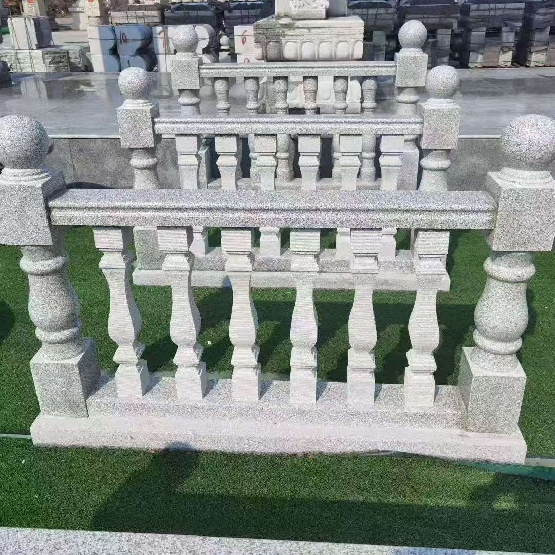 广元 别墅石材栏杆特写