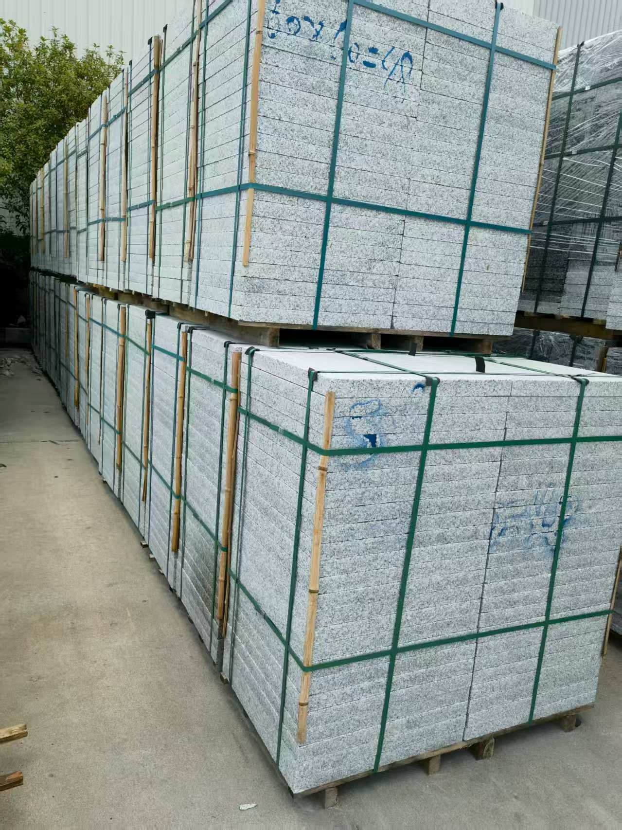 广元 大花芙蓉白火烧成品，市政园林广场地铺石